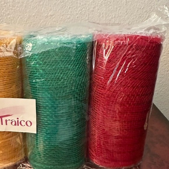 Holiday Deco Mesh Multi Color Ribbon Brand New - Picture 3 of 5